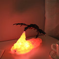 Fire-Breathing Dragon Lamp, Rechargeable LED Night Light