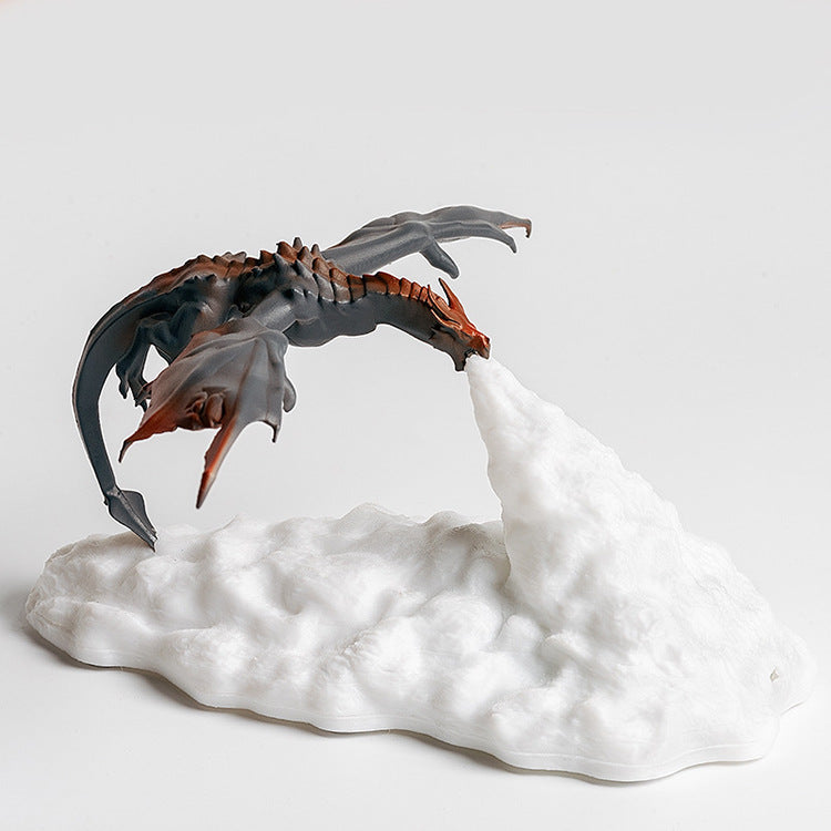 Fire-Breathing Dragon Lamp, Rechargeable LED Night Light