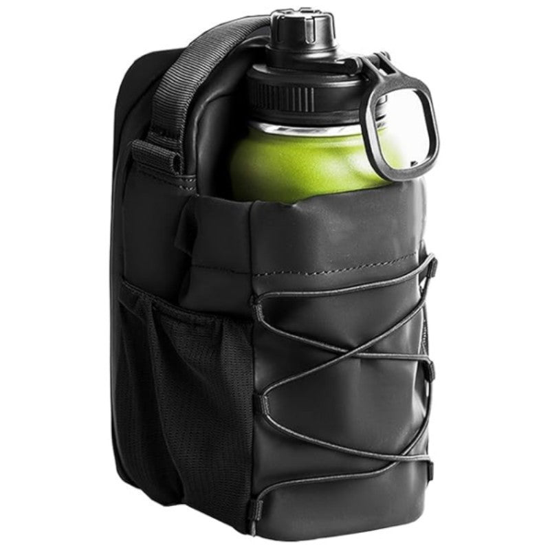 Magnetic gym bottle bag, black