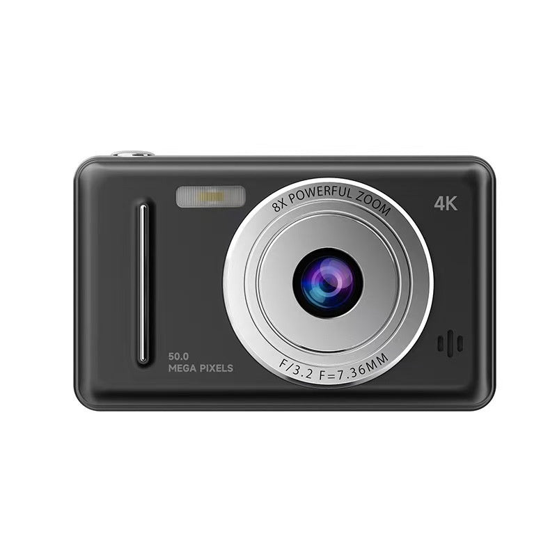 Retro digital camera, black