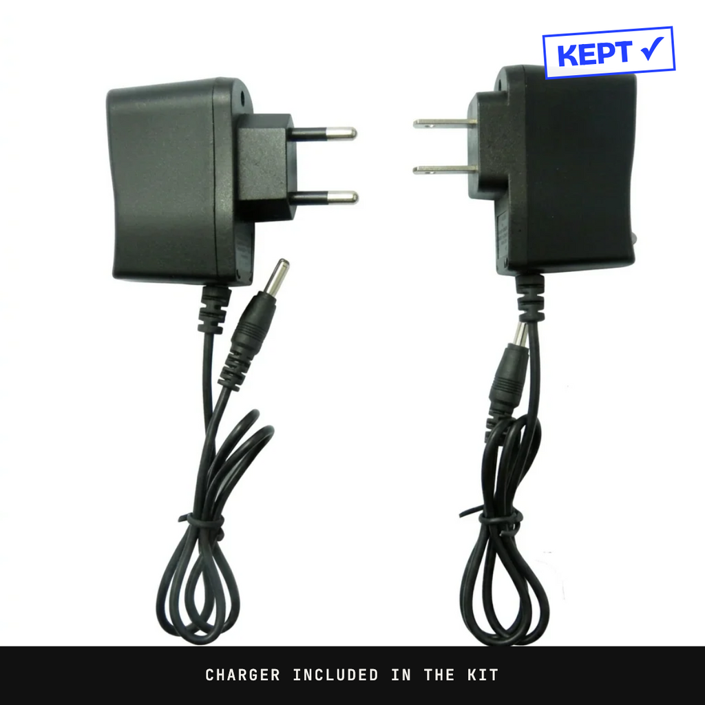 Charger included with the zoom torch kit
