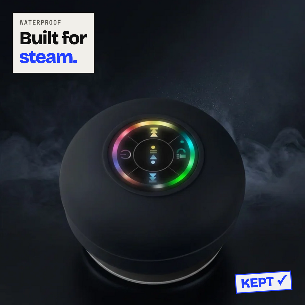 Shower speaker in steam