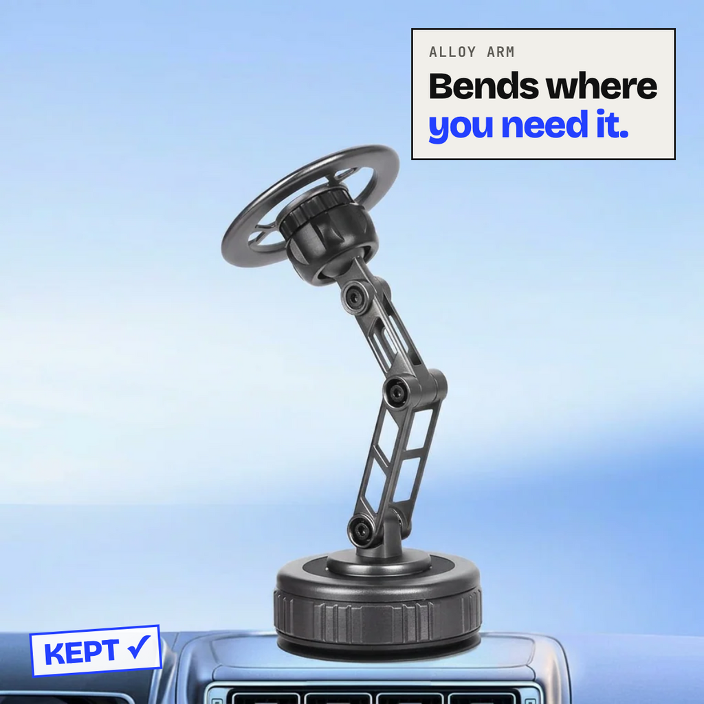 Folding alloy arm of the phone holder