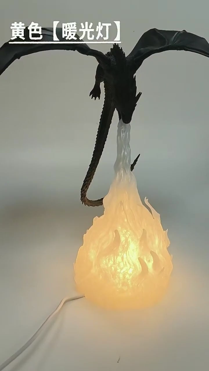 Fire-Breathing Dragon Lamp, Rechargeable LED Night Light